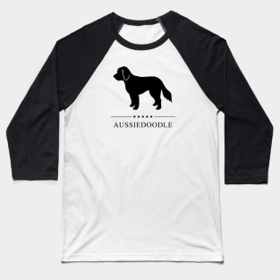 Aussiedoodle Black Silhouette Baseball T-Shirt